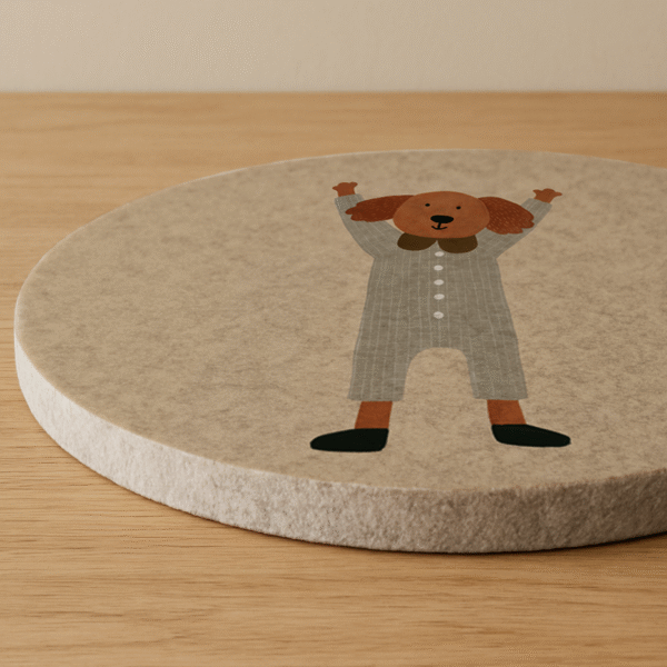 Vilten wandcirkel hond - Afbeelding 3