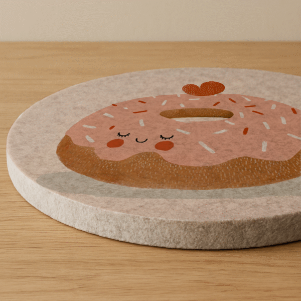 Vilten wandcirkel donut - Afbeelding 3