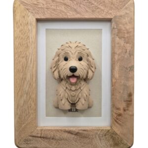 3D portretje hond